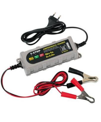 Amperomatic Trainer, caricabatteria intelligente, 6/12V - 0,55/1A