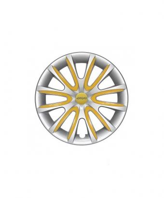 Set Coppe Ruota FARAD Freewheeling Silver + Inserti Yellow