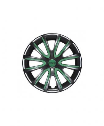 Set Coppe Ruota FARAD Freewheeling Black + Inserti Green